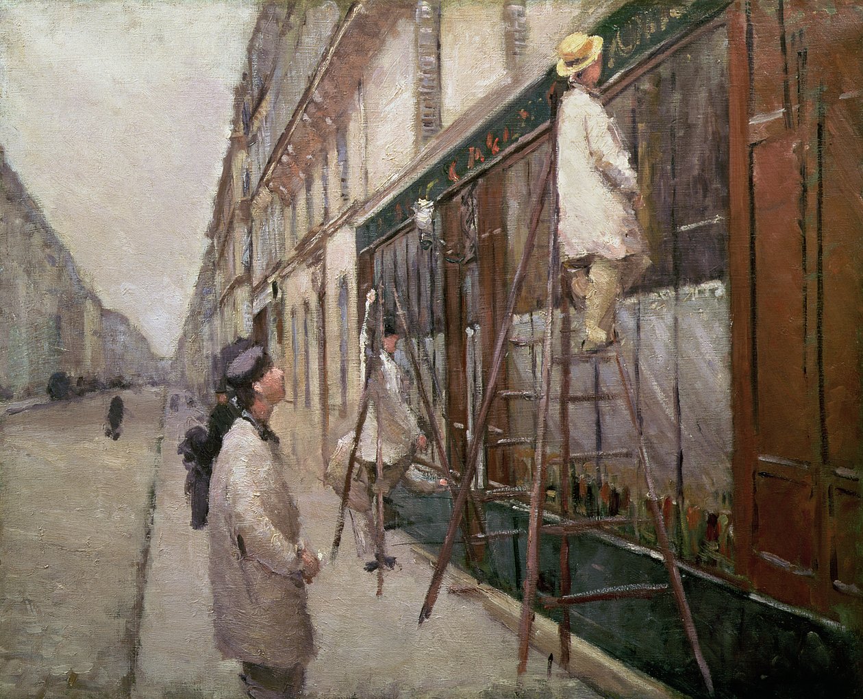 Study for The Painters, 1877 by Gustave Caillebotte