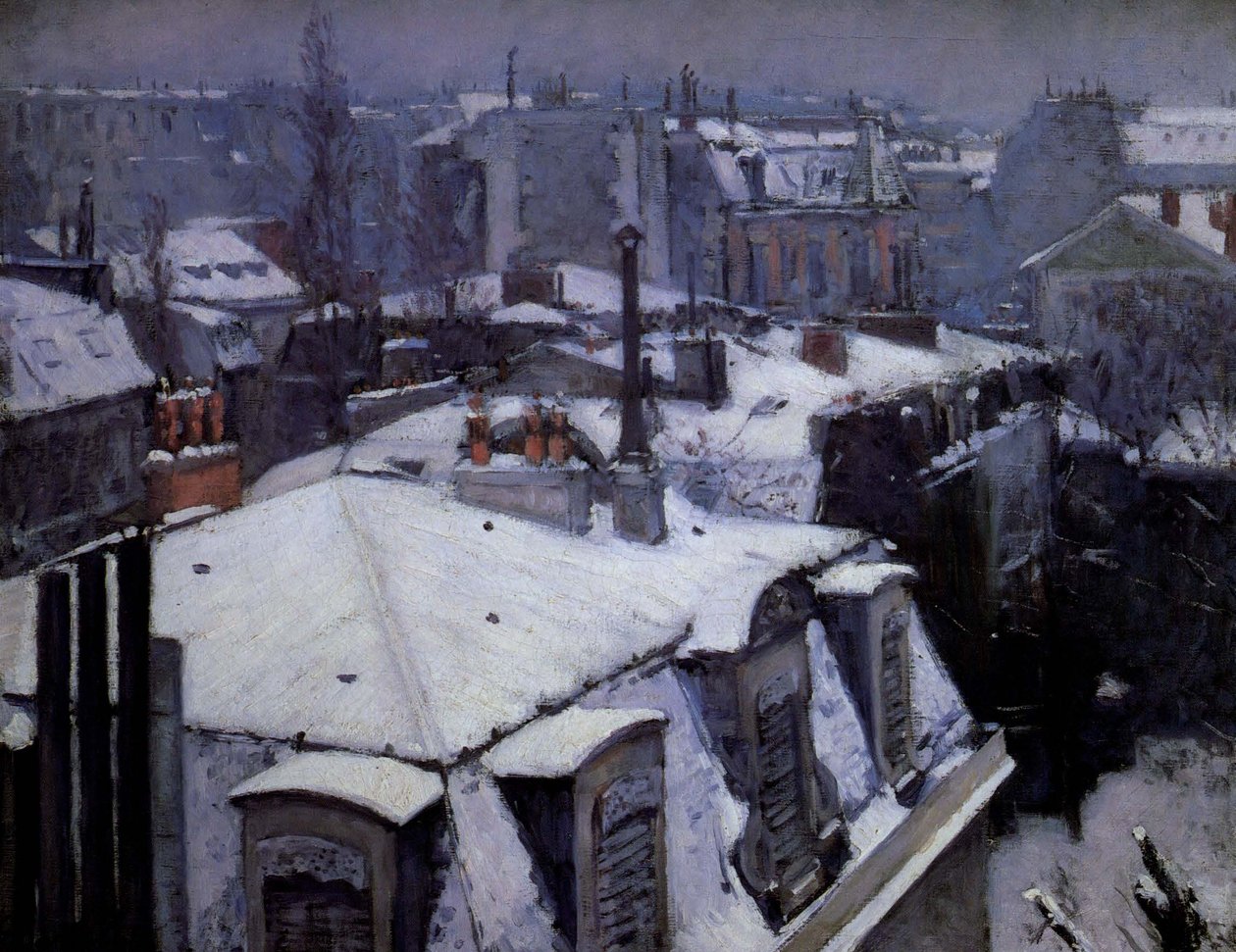Roofs Under the Snow by Gustave Caillebotte