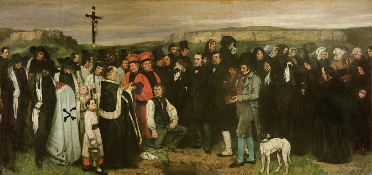 Burial at Ornans by Gustave Courbet