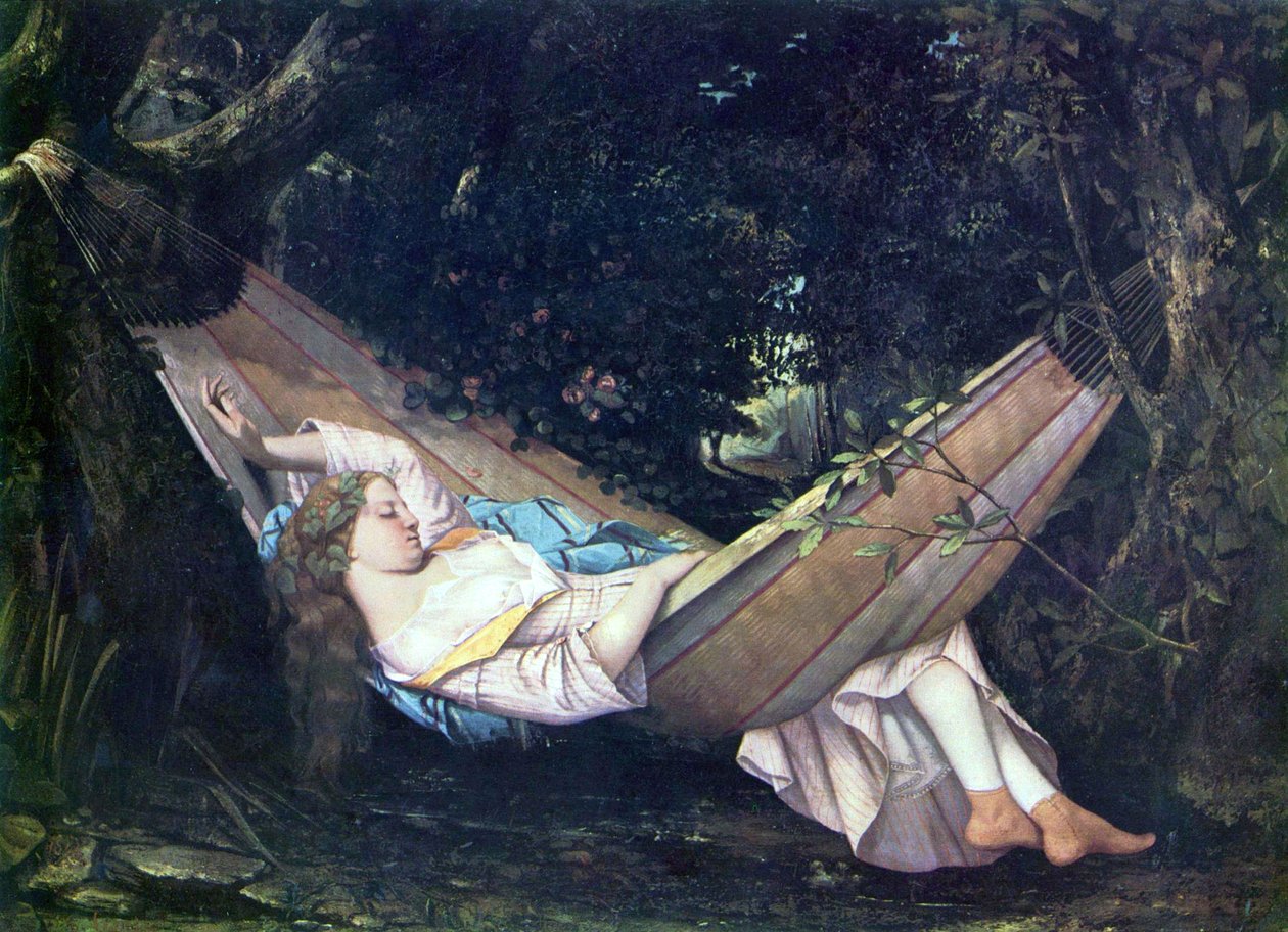 The Hammock by Gustave Courbet