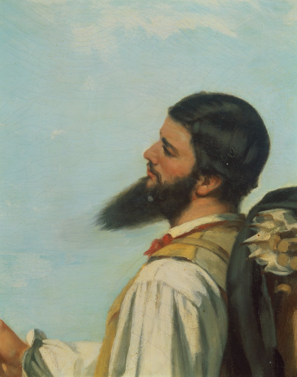 The Meeting or Hello Mr. Courbet (detail) by Gustave Courbet