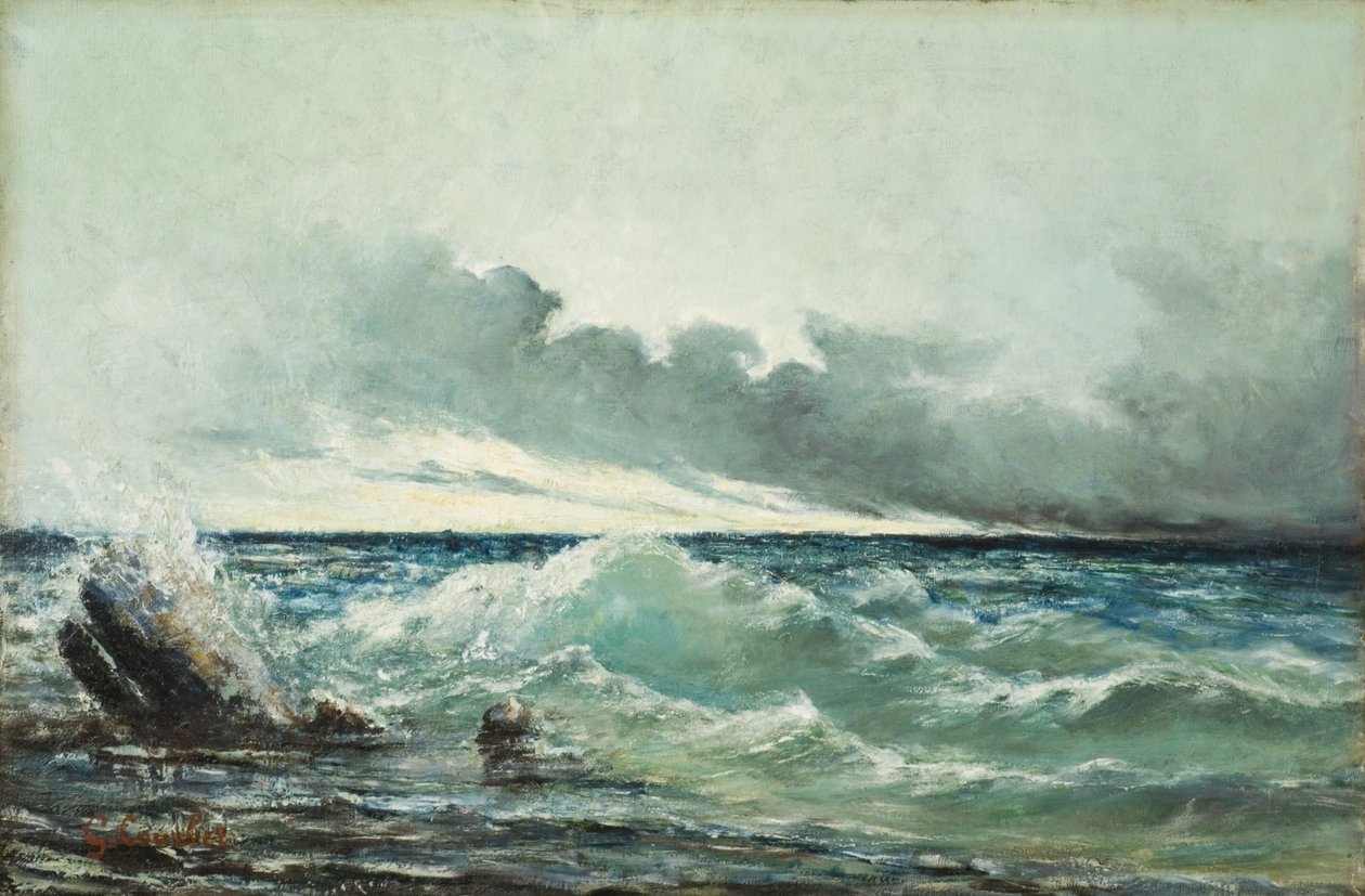 The Wave by Gustave Courbet
