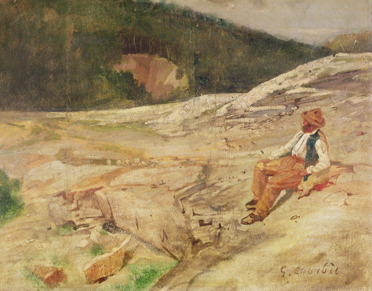 Landscape by Gustave Courbet
