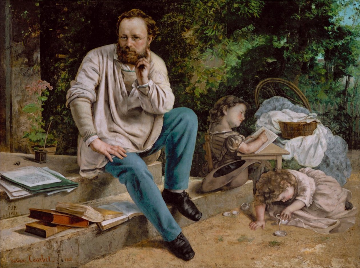 Pierre-Joseph Proudhon and His Children by Gustave Courbet