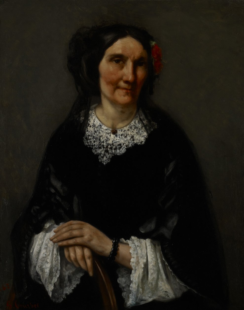 Portrait of Anika Psalmon, Mrs. Robin, 1862 by Gustave Courbet
