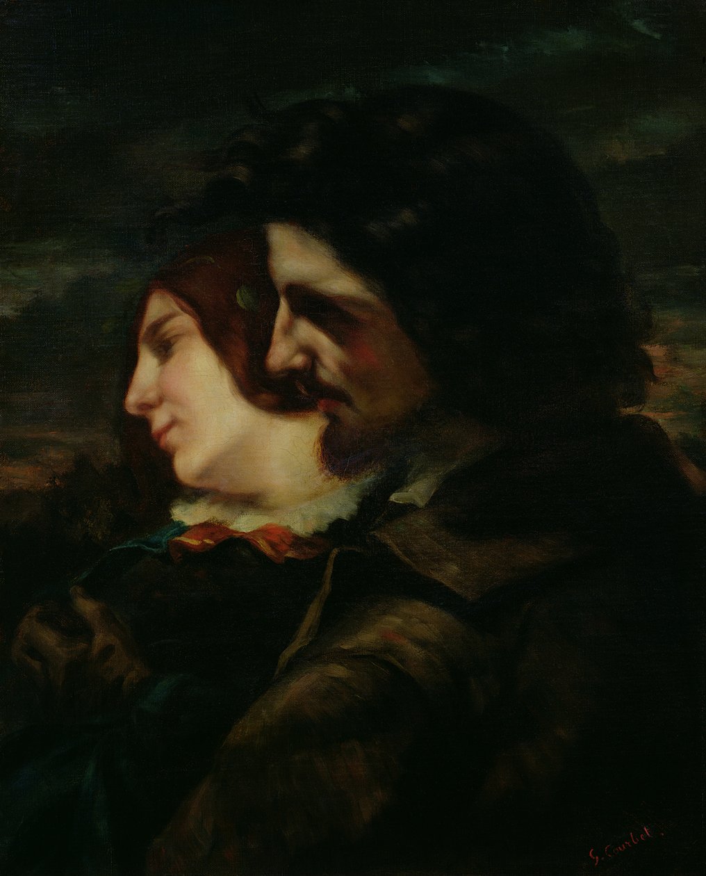 The Lovers in the Countryside by Gustave Courbet