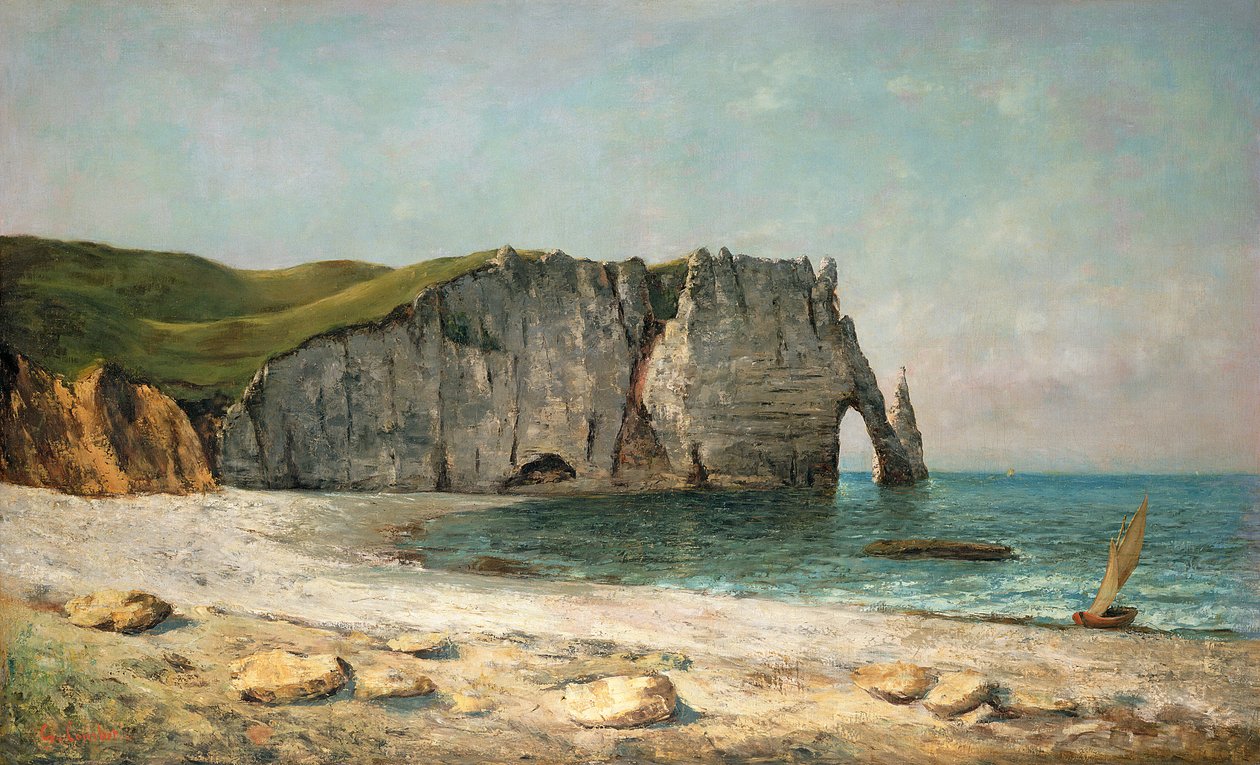 The Sea-Arch at Etretat by Gustave Courbet