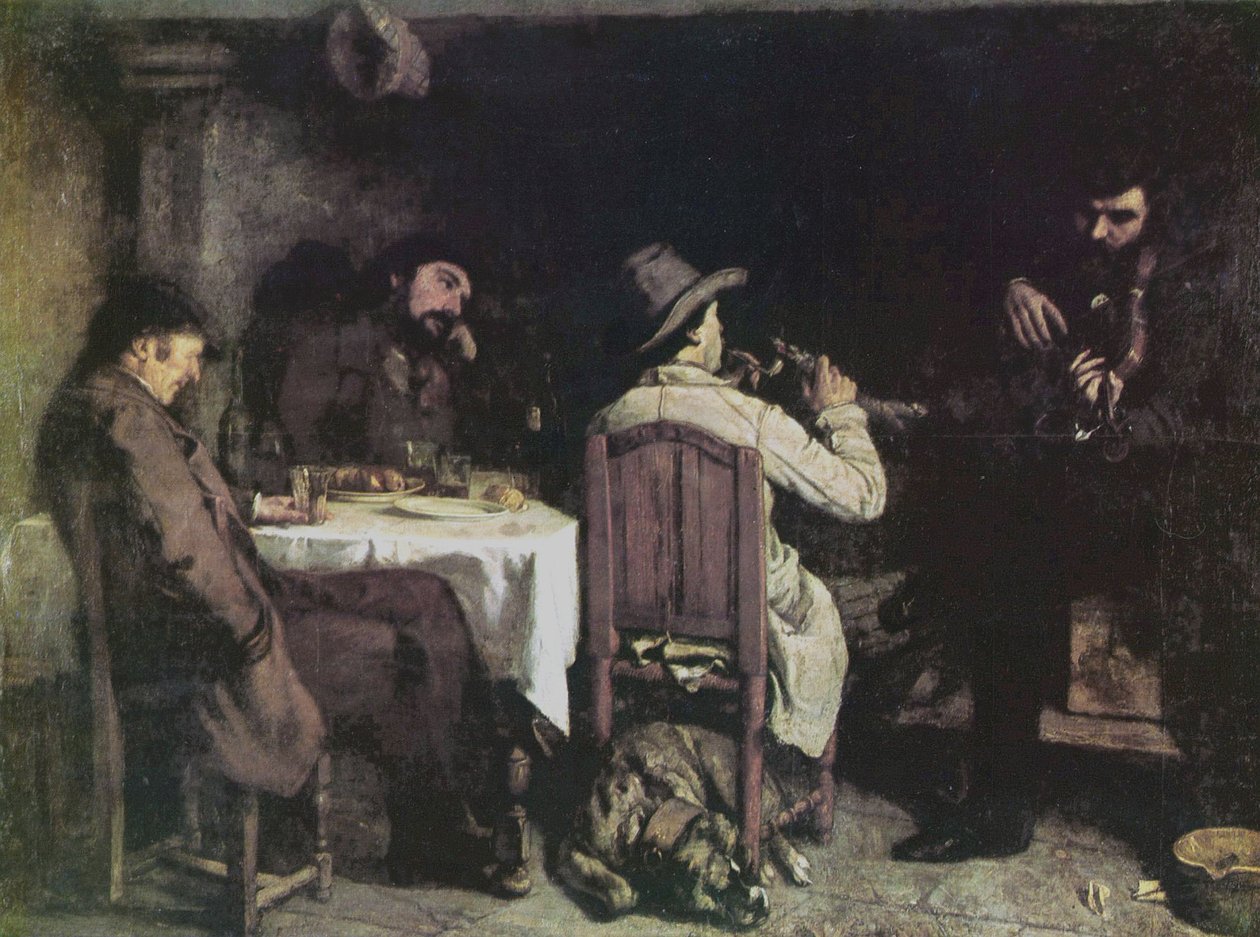 An Afternoon at Ornans by Gustave Courbet