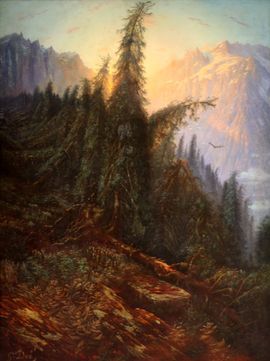 Mountain Landscape by Gustave Dore