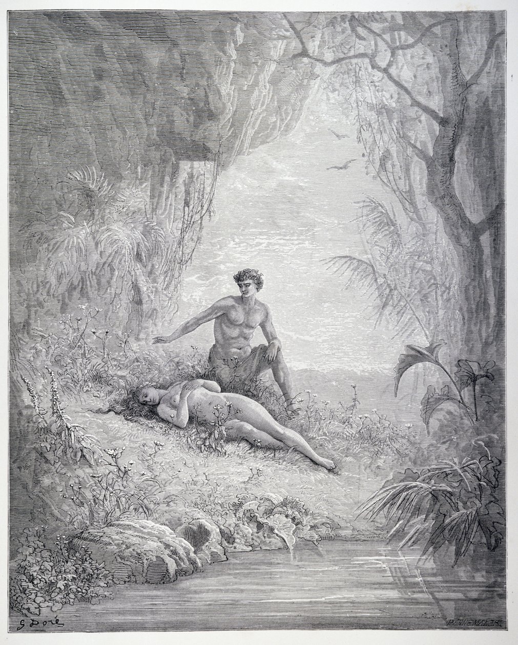 Adam and Eve, from Book V of 