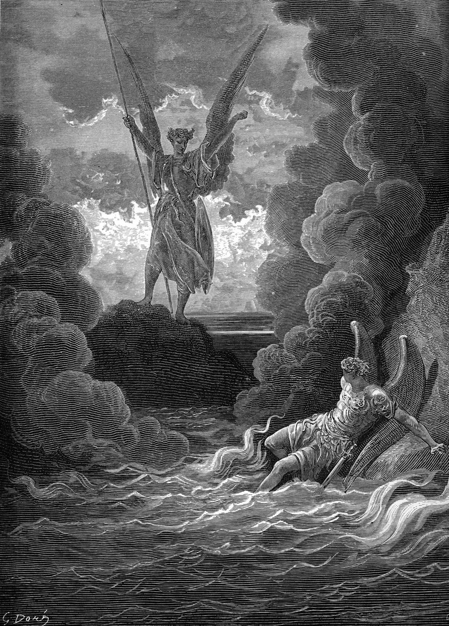 Paradise Lost: Satan and Beelzebub by Gustave Dore