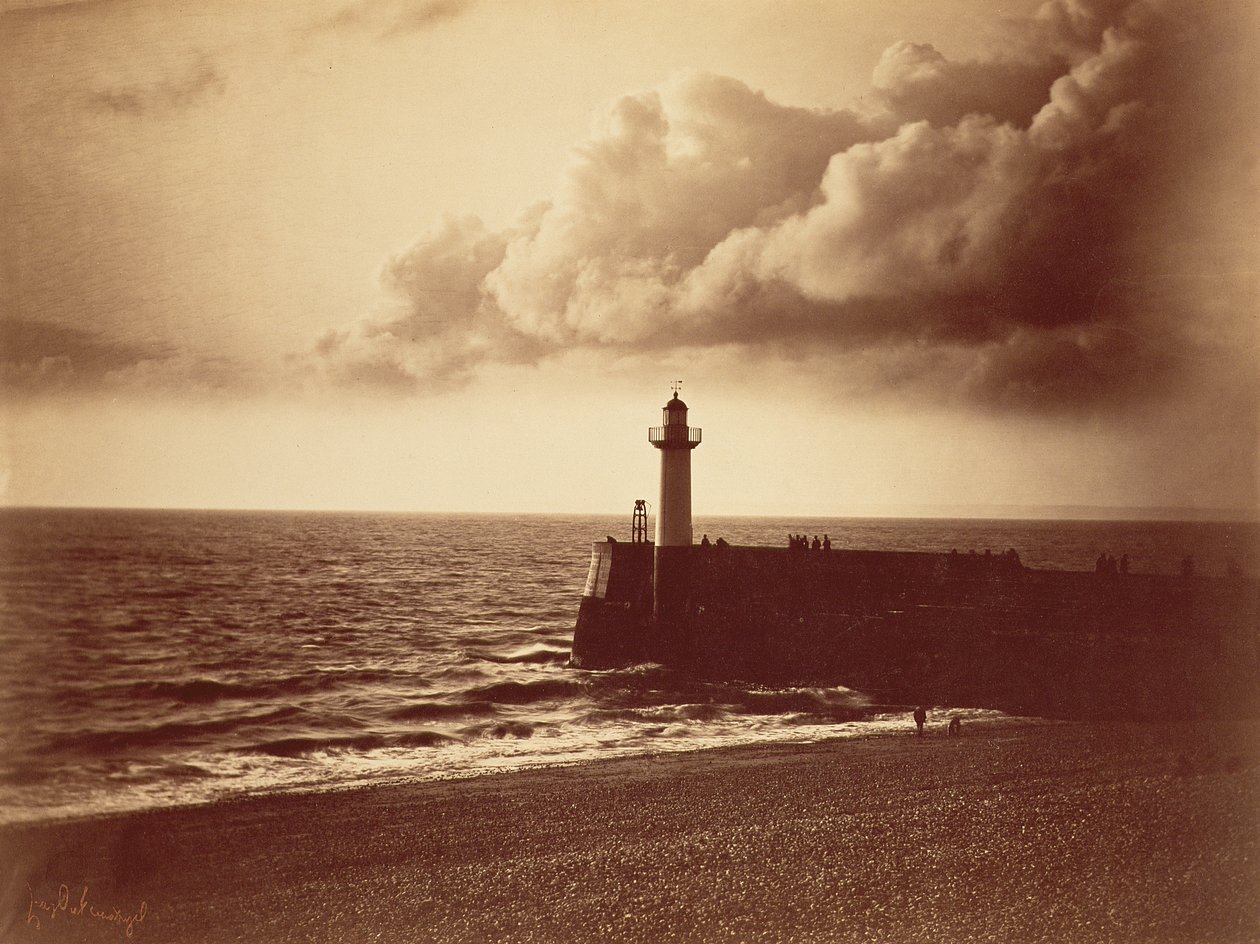 Breakwater at Sete, c.1855 by Gustave Le Gray