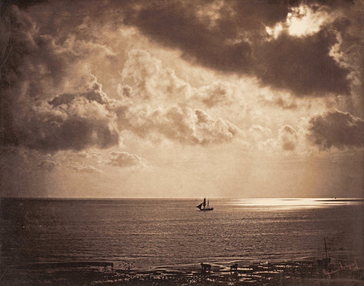 Brig upon the Water by Gustave Le Gray