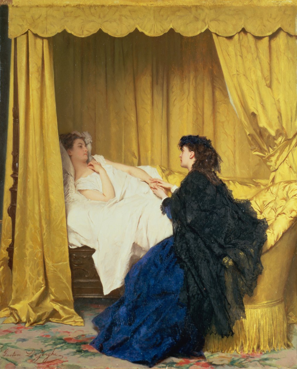 The Convalescent by Gustave Léonard de Jonghe