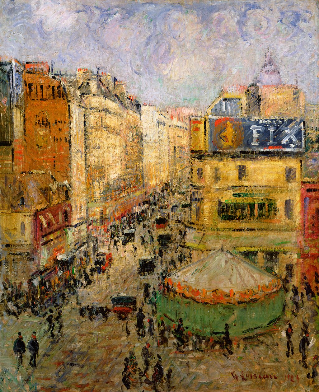 Rue de Clignancourt by Gustave Loiseau