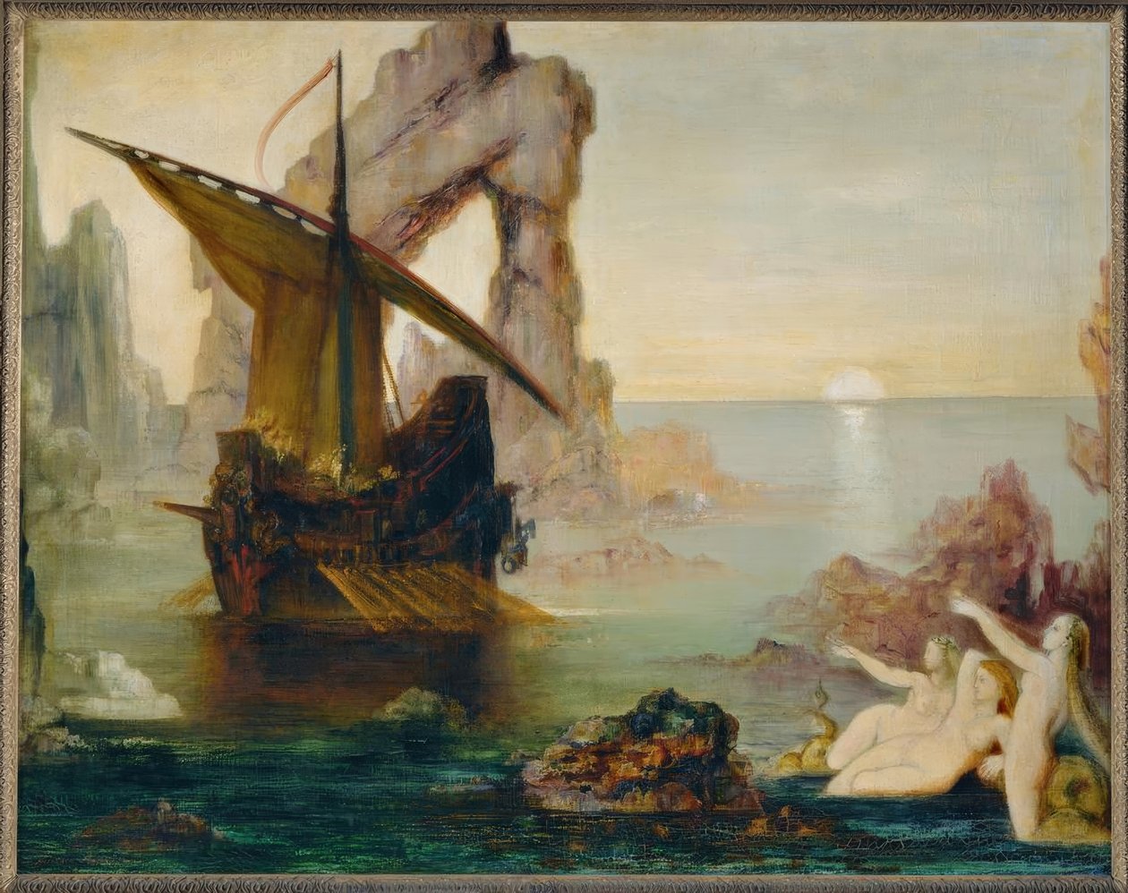 The Sirens (Ulysses and the Sirens) by Gustave Moreau