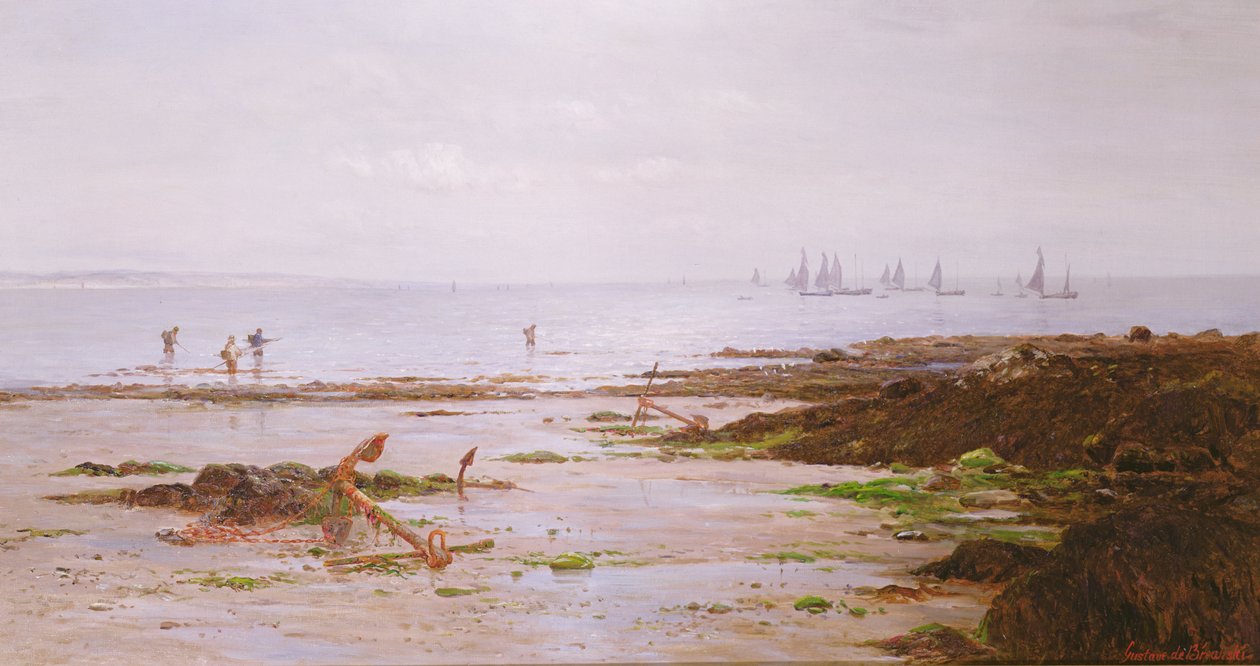 Cornish Shrimpers by Gustave de Breanski