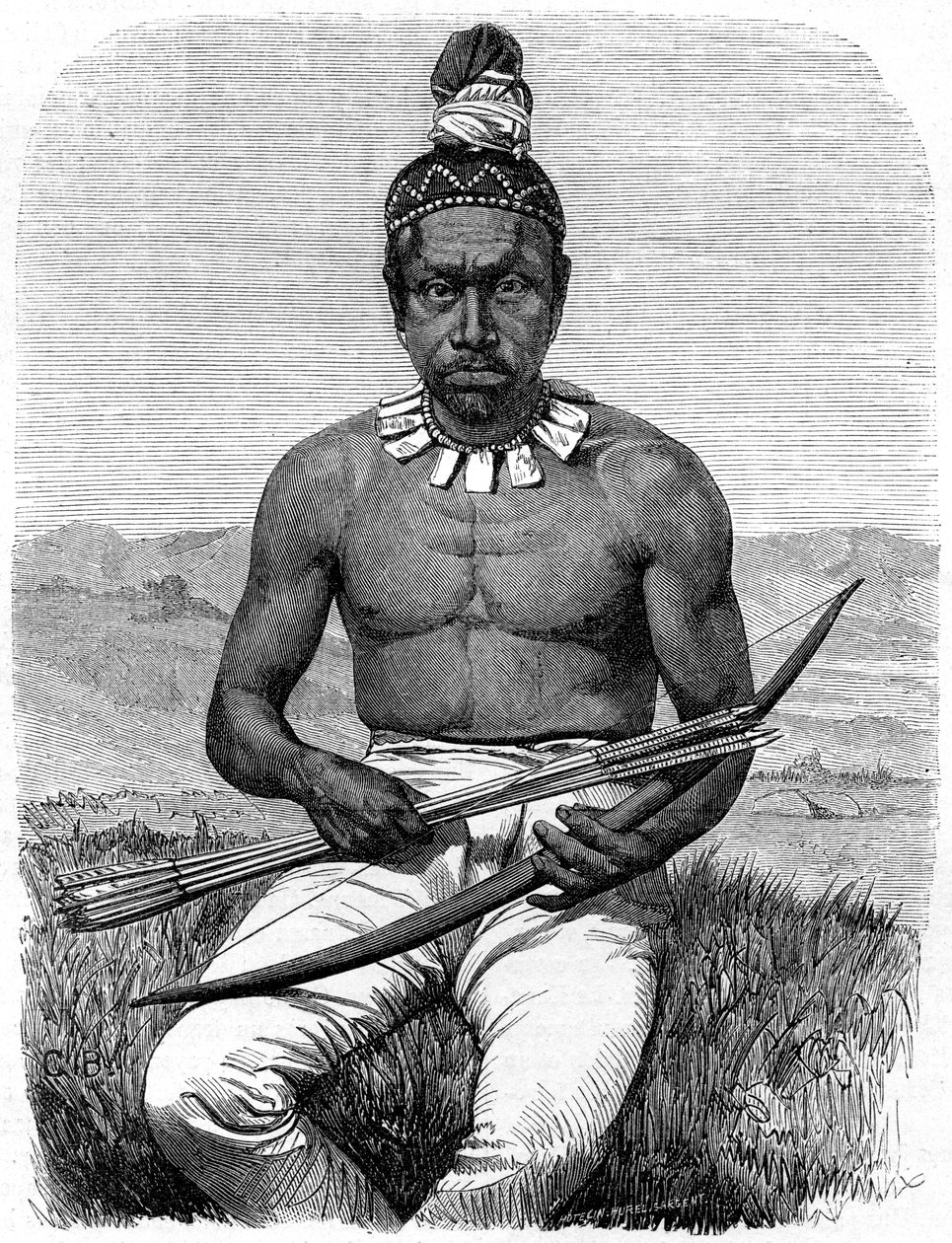 Native American, California by Gustave Clarence Rodolphe Boulanger