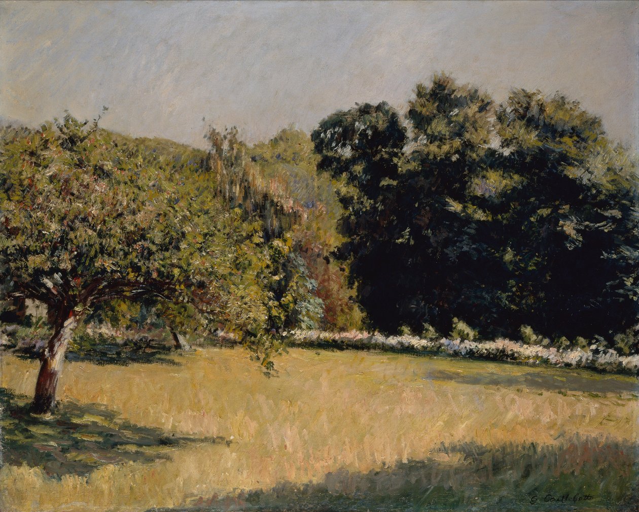 A Garden in Trouville by Gustave Caillebotte