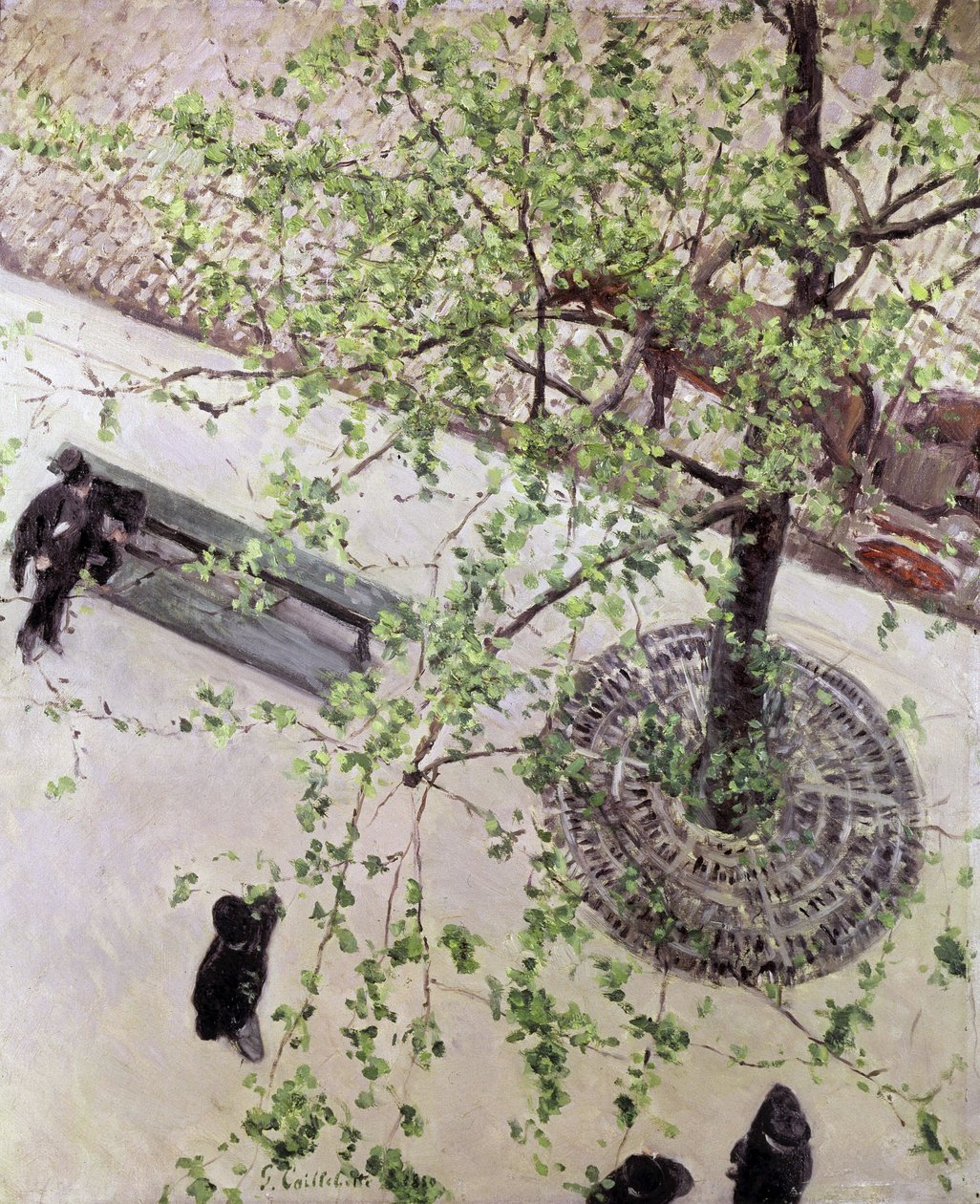 Boulevard Seen from Above by Gustave Caillebotte