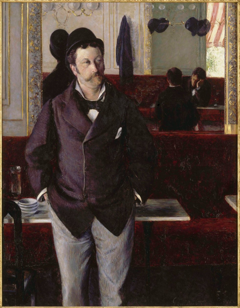 In a Café by Gustave Caillebotte