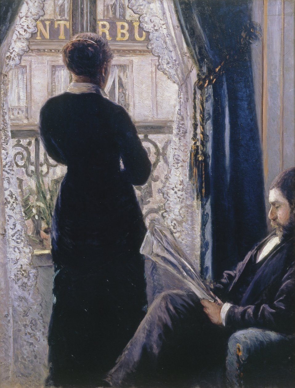 Interior, Woman at the Window by Gustave Caillebotte