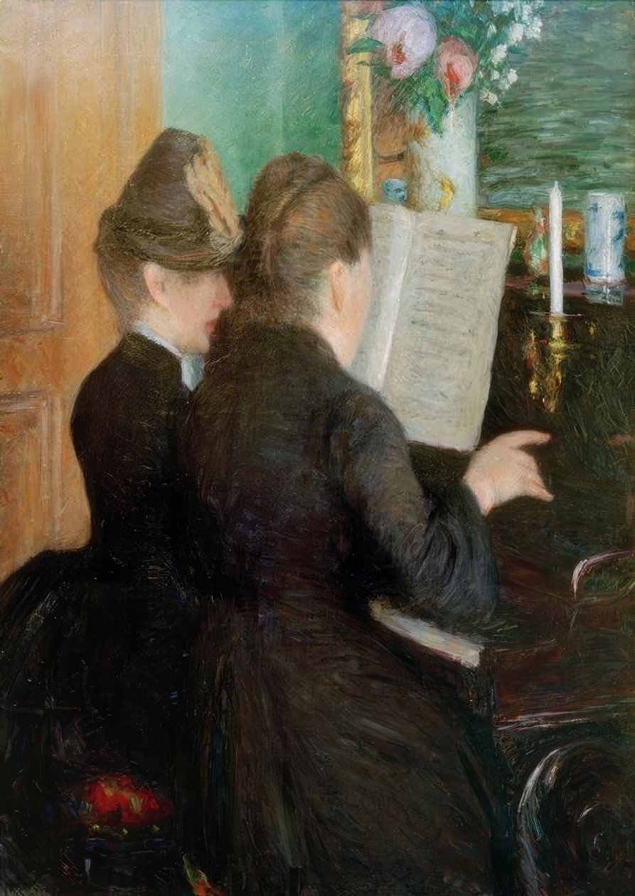 The Piano Lesson by Gustave Caillebotte