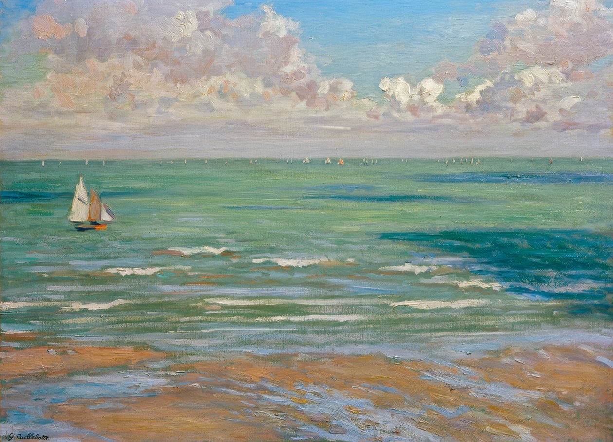 Marine (or Marine, Regattas at Villers) by Gustave Caillebotte