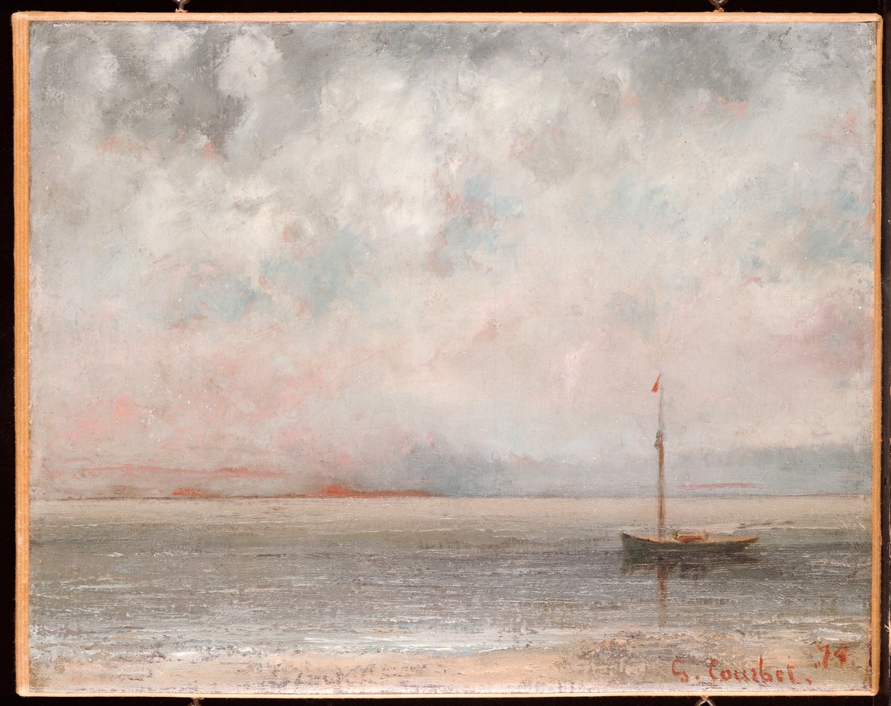 Clouds on Lake Geneva by Gustave Courbet