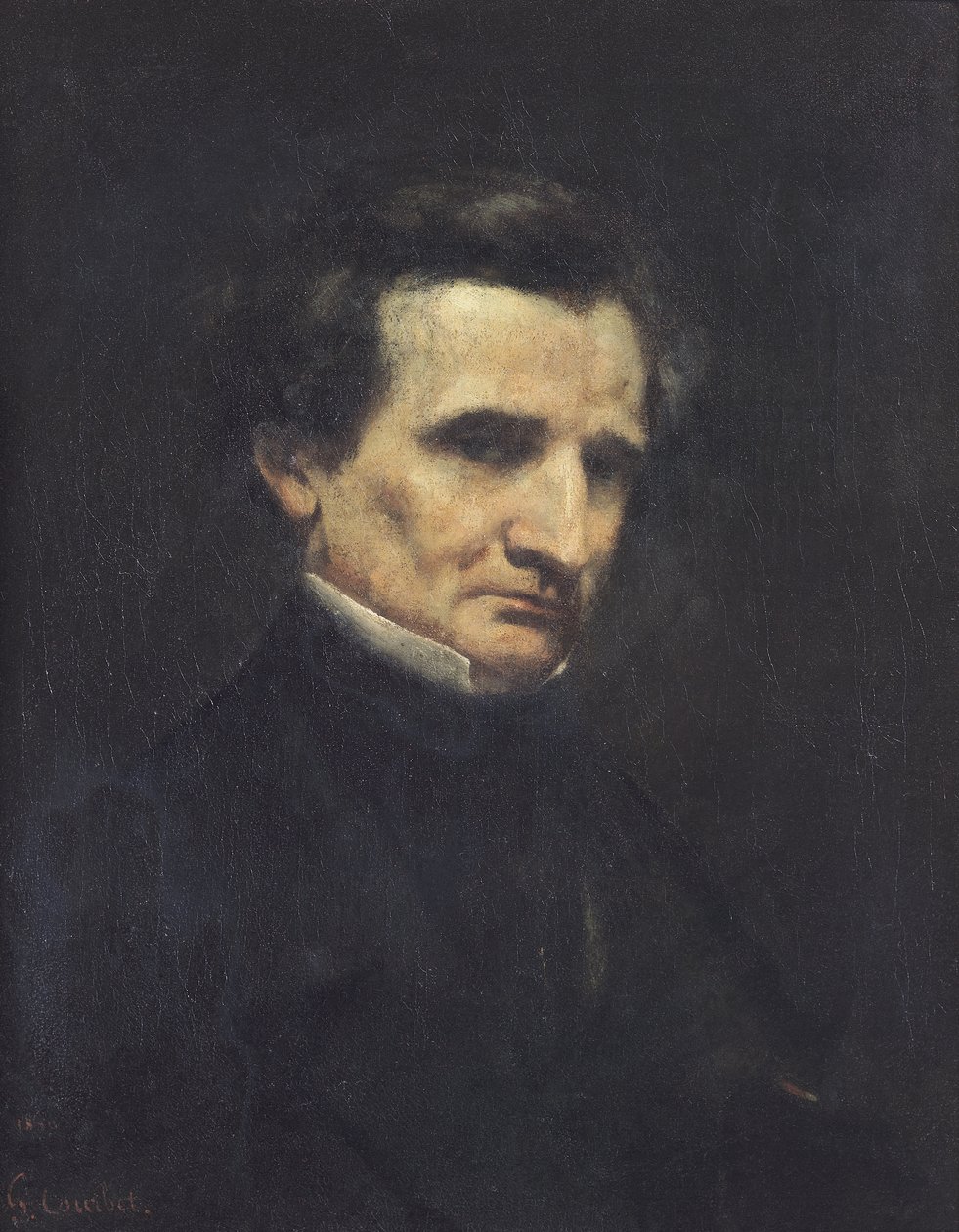 Hector Berlioz, 1850 by Gustave Courbet