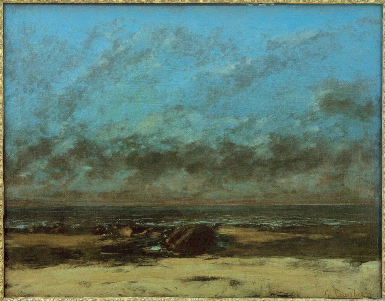 Marine, Low Tide by Gustave Courbet