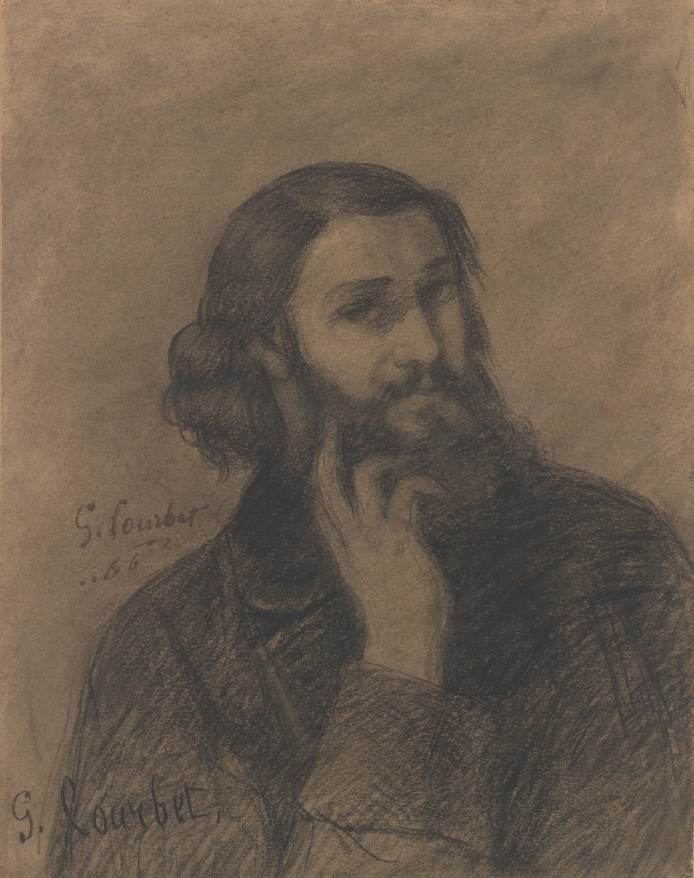 Self-Portrait, c.1866 by Gustave Courbet