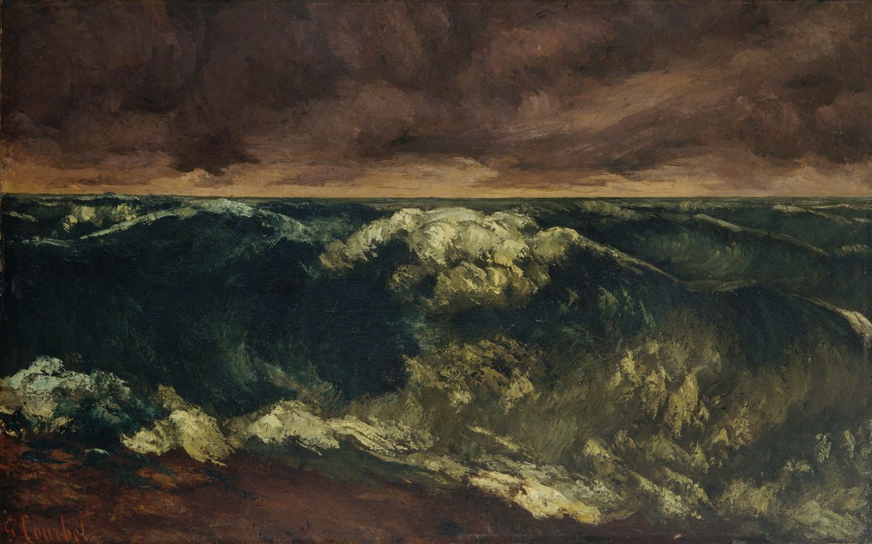 Surf Wave by Gustave Courbet