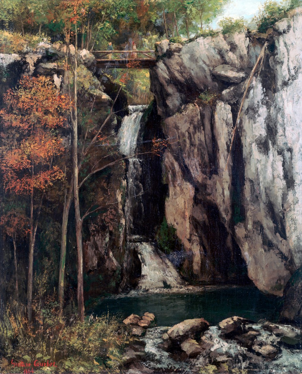 The Chasm at Conches, 1864 by Gustave Courbet