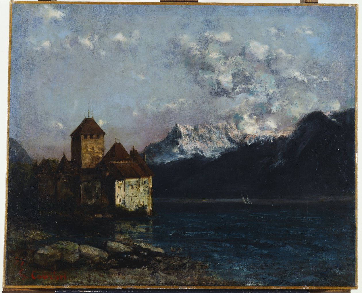 The Chateau de Chillon, 1877 by Gustave Courbet