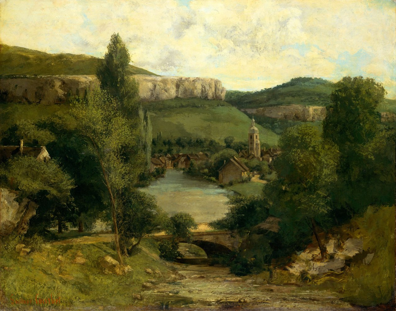 View of Ornans by Gustave Courbet