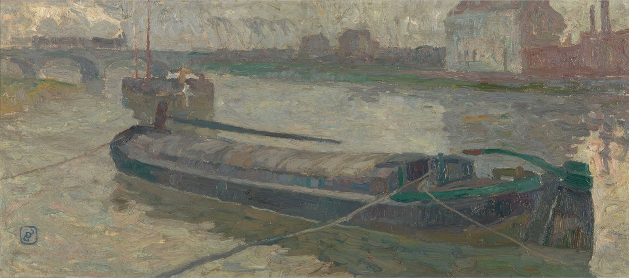 View of the Stropbrug in Ghent by Gustave de Smet