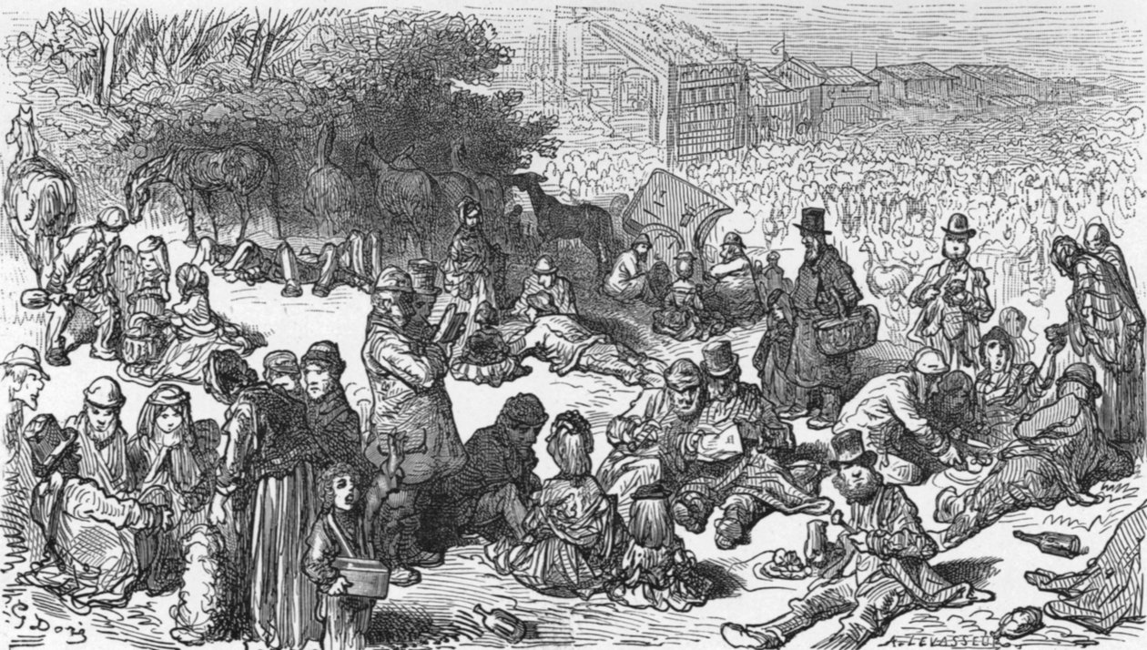 A Sketch on the Downs by Gustave Dore