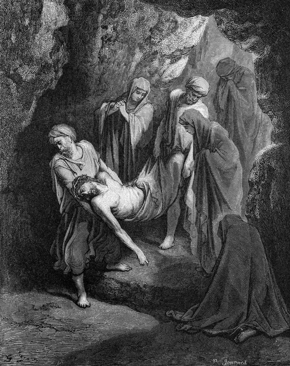 Burial of Jesus by Gustave Dore