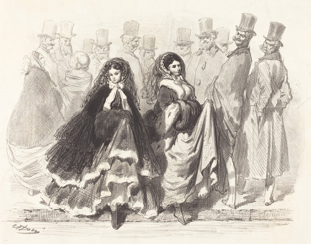 Street Scene by Gustave Dore