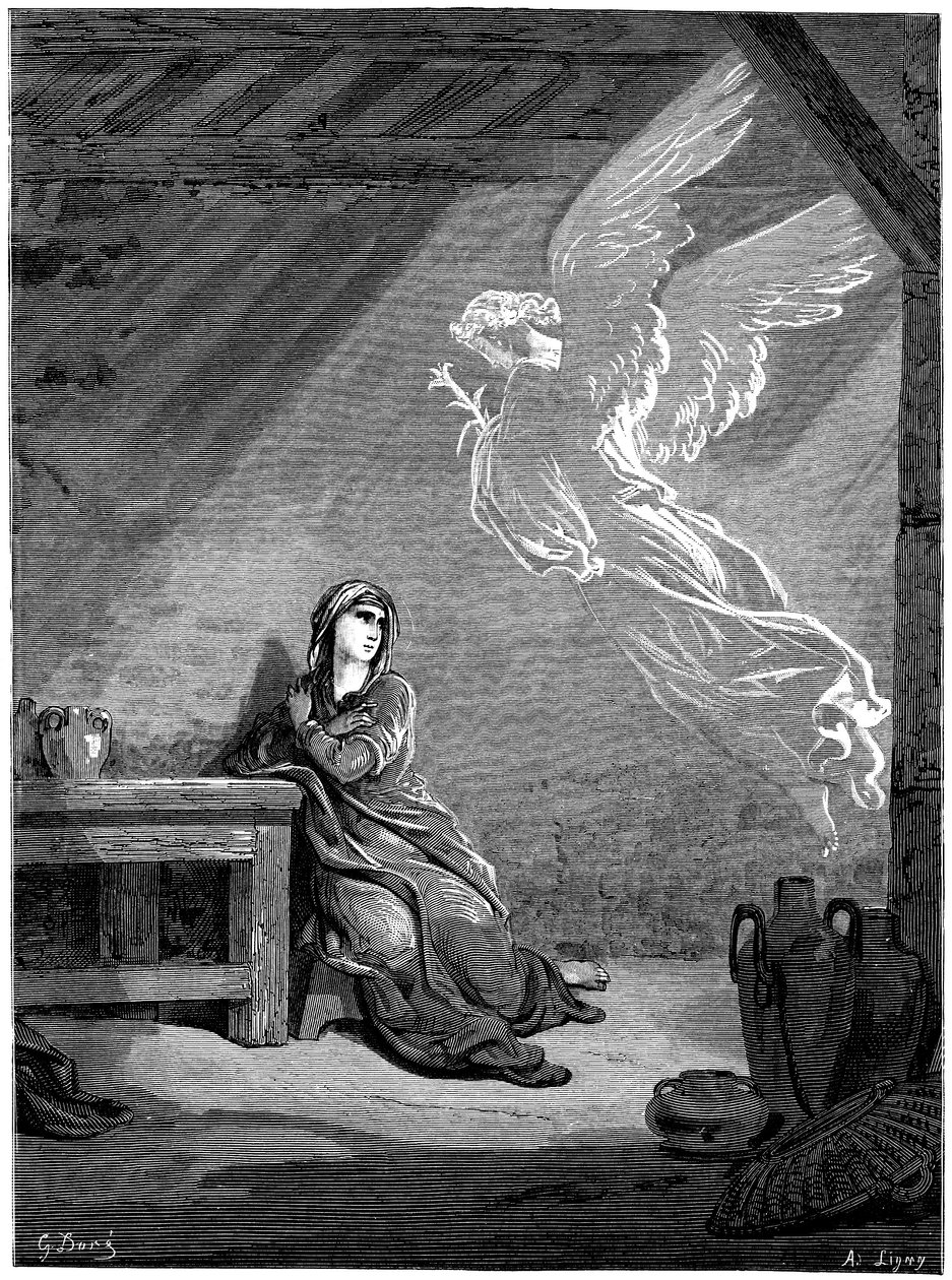 The Annunciation by Gustave Dore