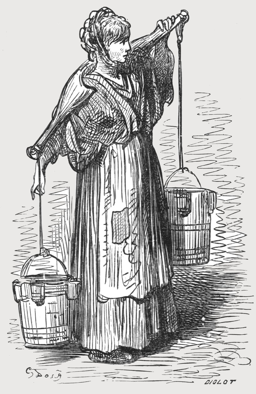 The Milk Woman by Gustave Dore
