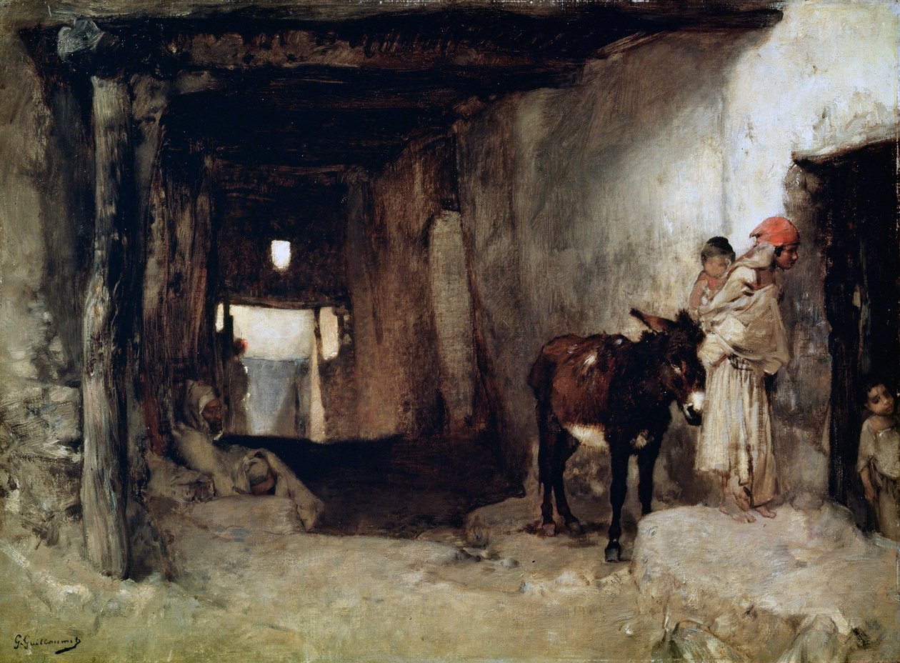A House in the Sahara, 1880s by Gustave Guillaumet