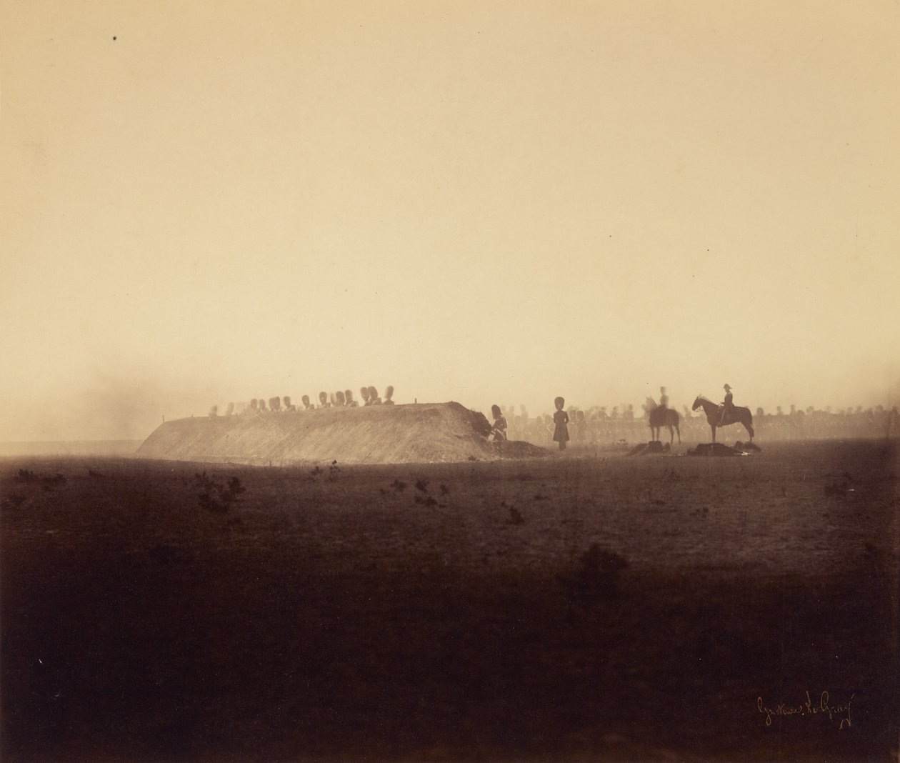 Cavalry Maneuvers, October 3 by Gustave Le Gray
