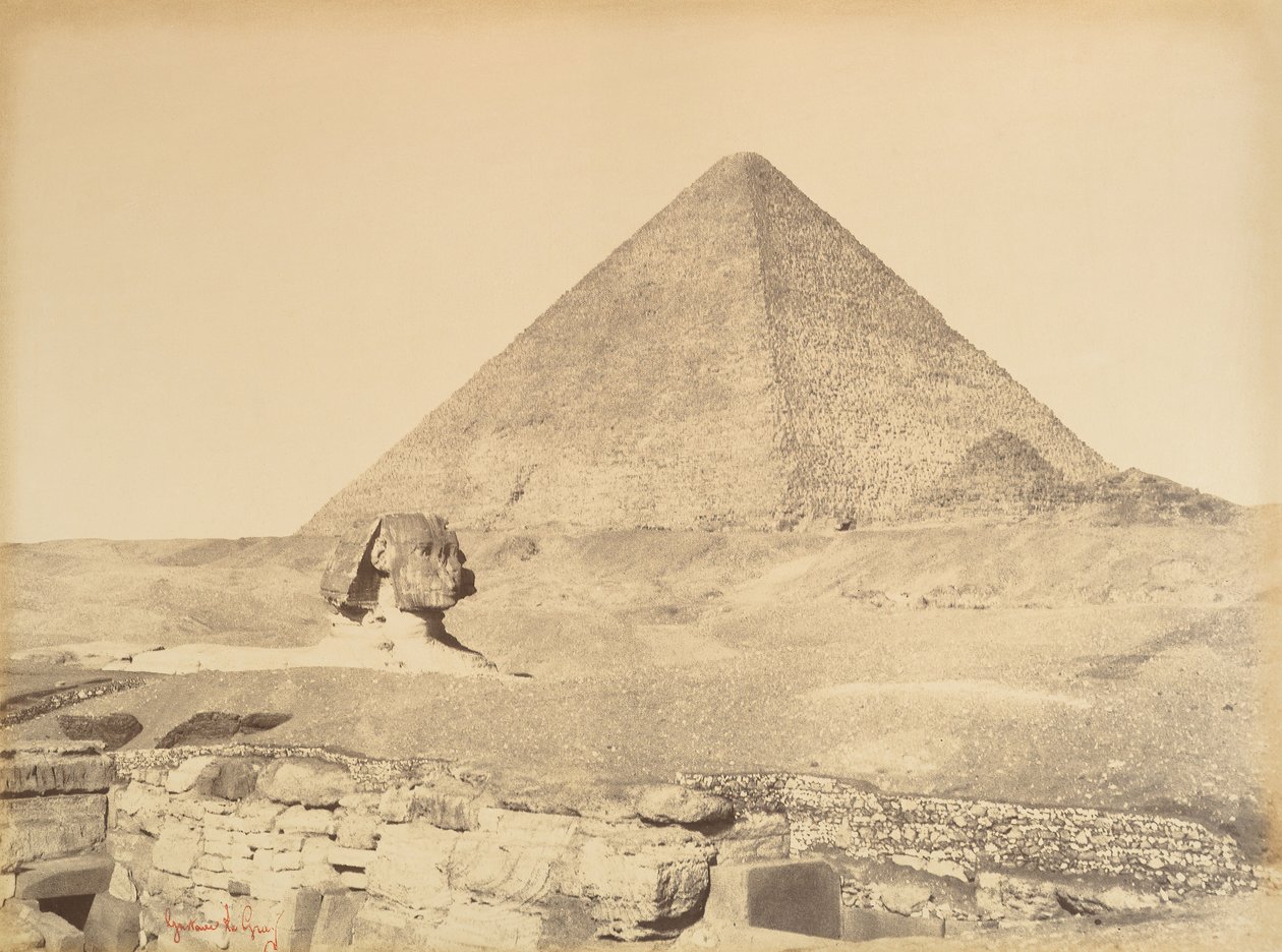 Pyramids of Giza by Gustave Le Gray