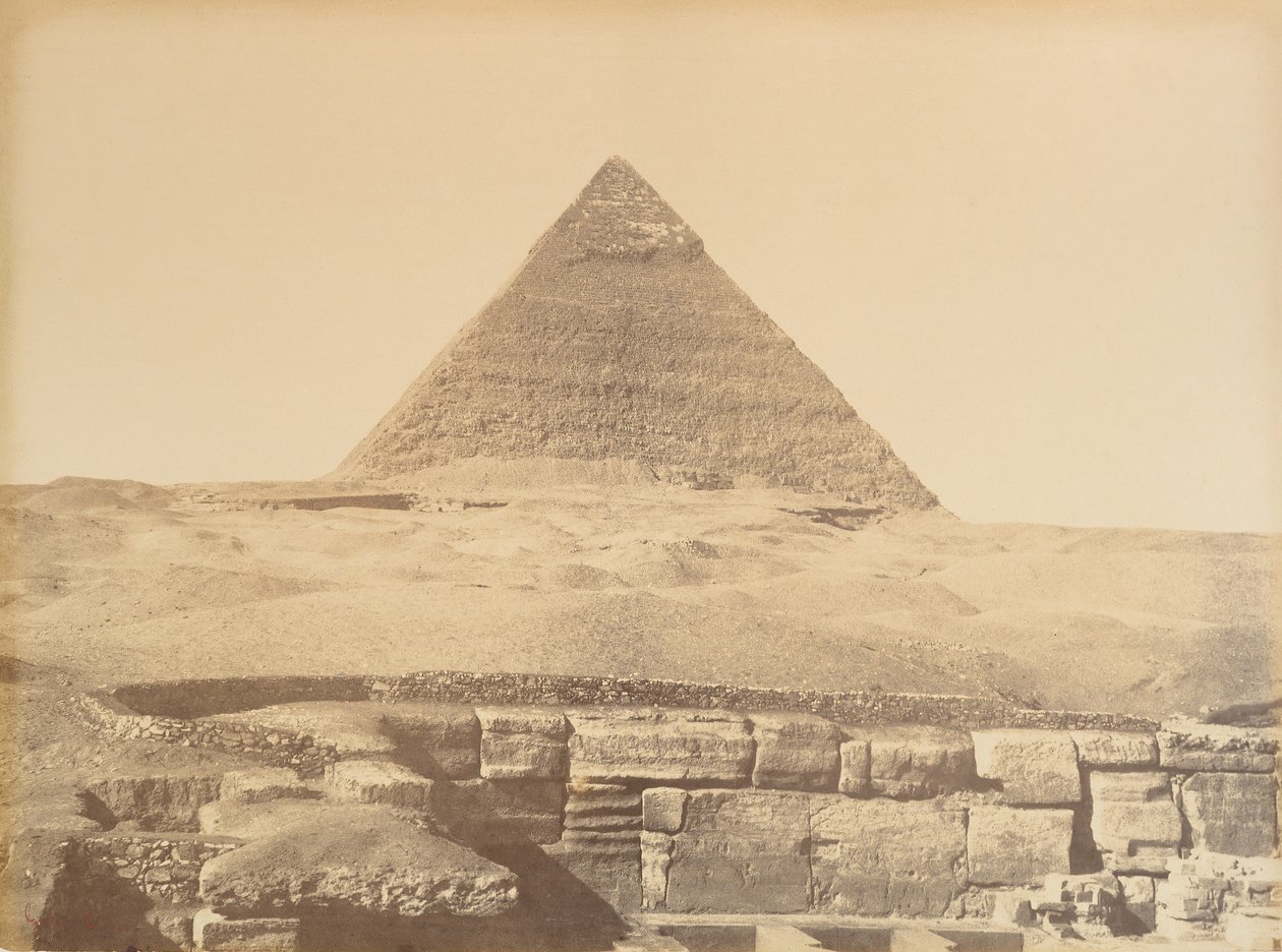 Pyramids of Giza by Gustave Le Gray