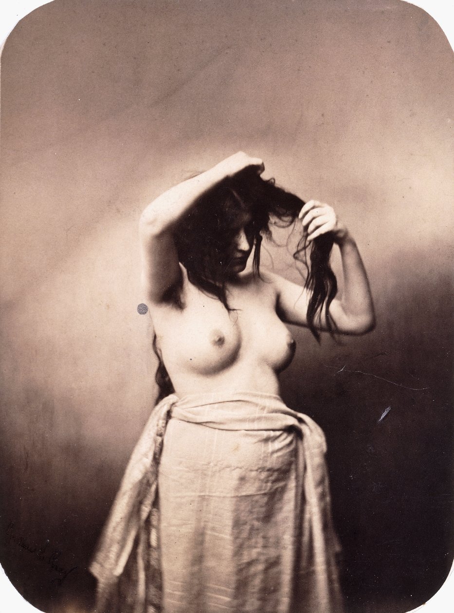 Standing Female Nude by Gustave Le Gray