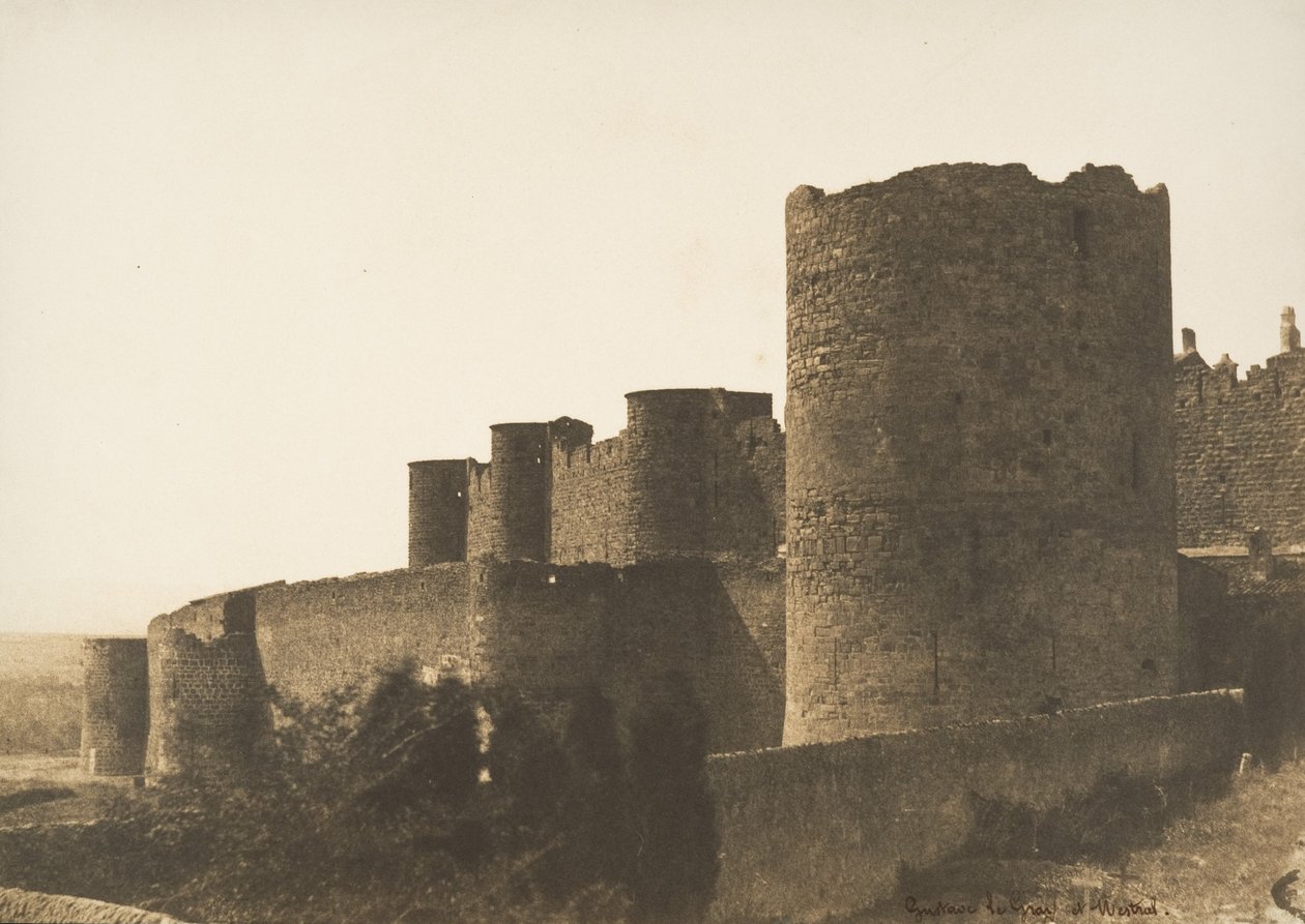 The Ramparts of Carcassonne, 1851 by Gustave Le Gray