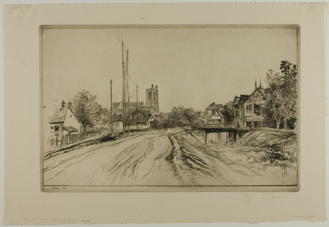 Lock of the New Canal, Troyes by Gustave Leheutre