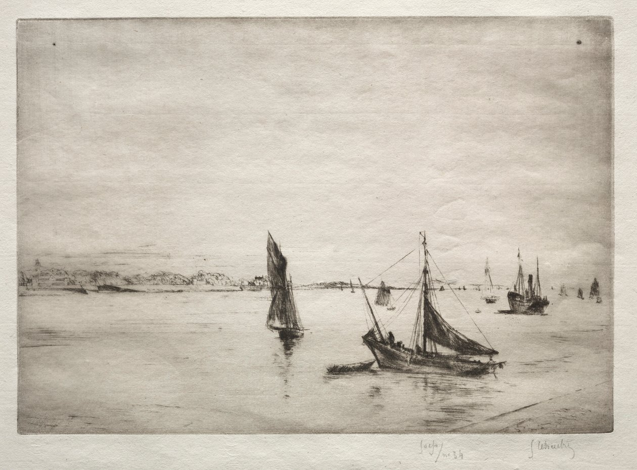 The Roadway of La Rochelle by Gustave Leheutre
